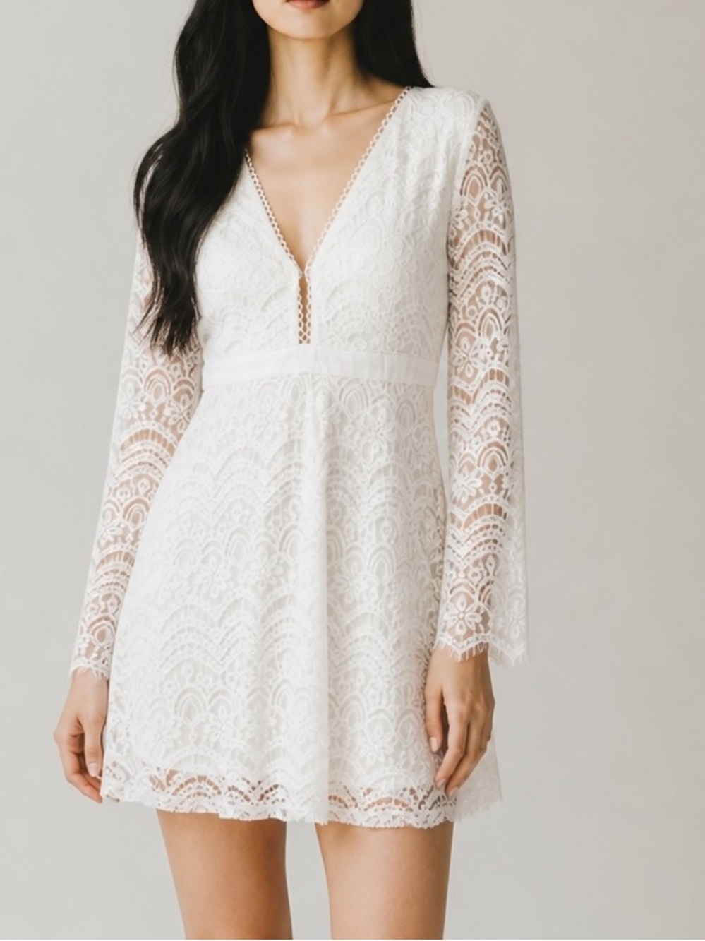 Nwot Fore white Lace Serenity Dress - Picture 2 of 8